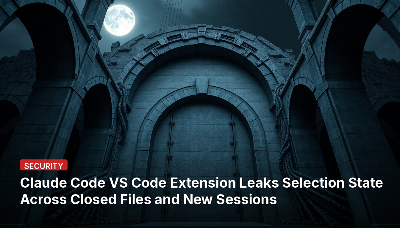 클로드 코드 VS Code 확장이 닫힌 파일과 새 세션 간 선택 상태를 유출