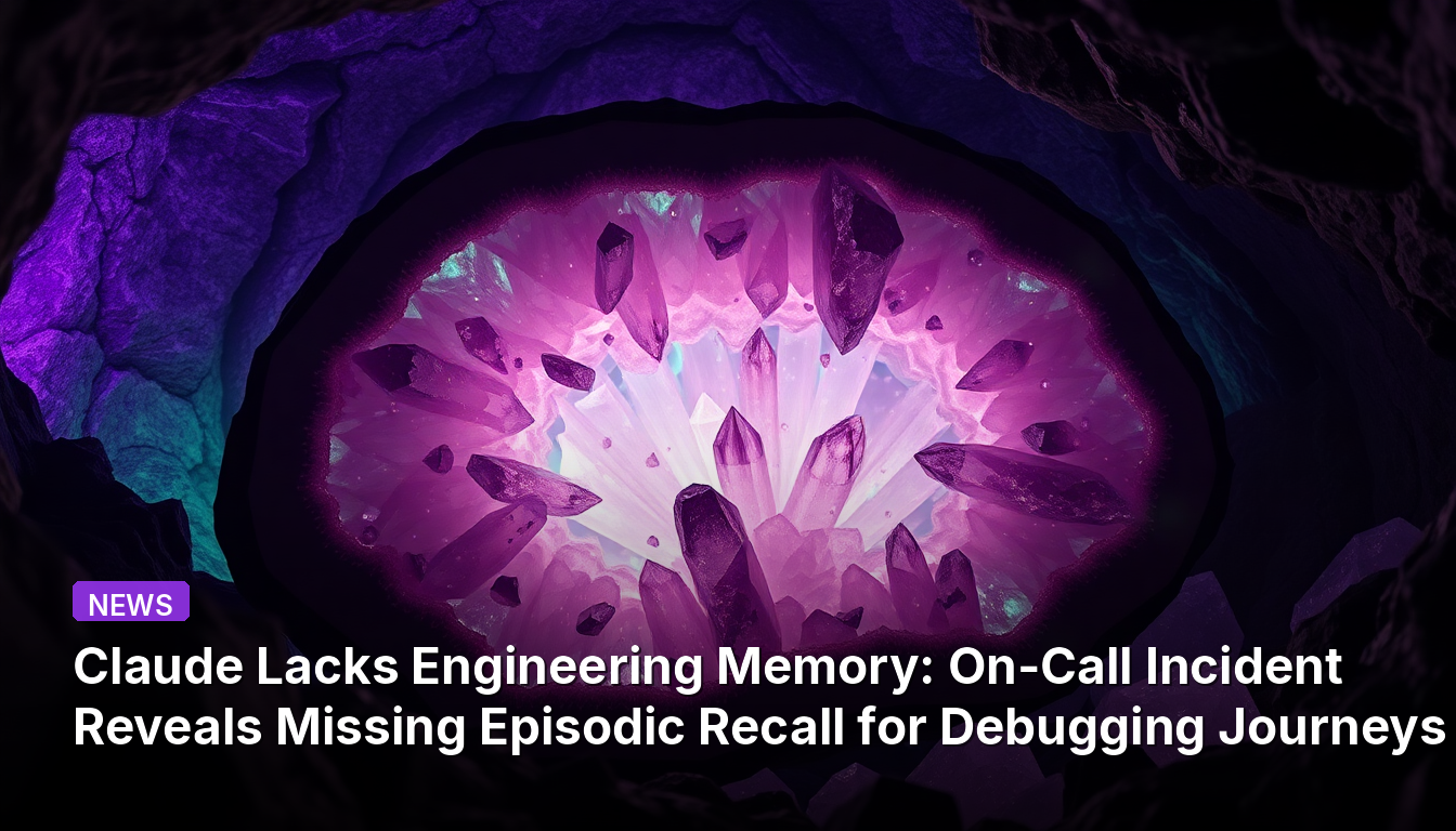 Claude Lacks Engineering Memory: On-Call Incident Reveals Missing Episodic Recall for Debugging Journeys