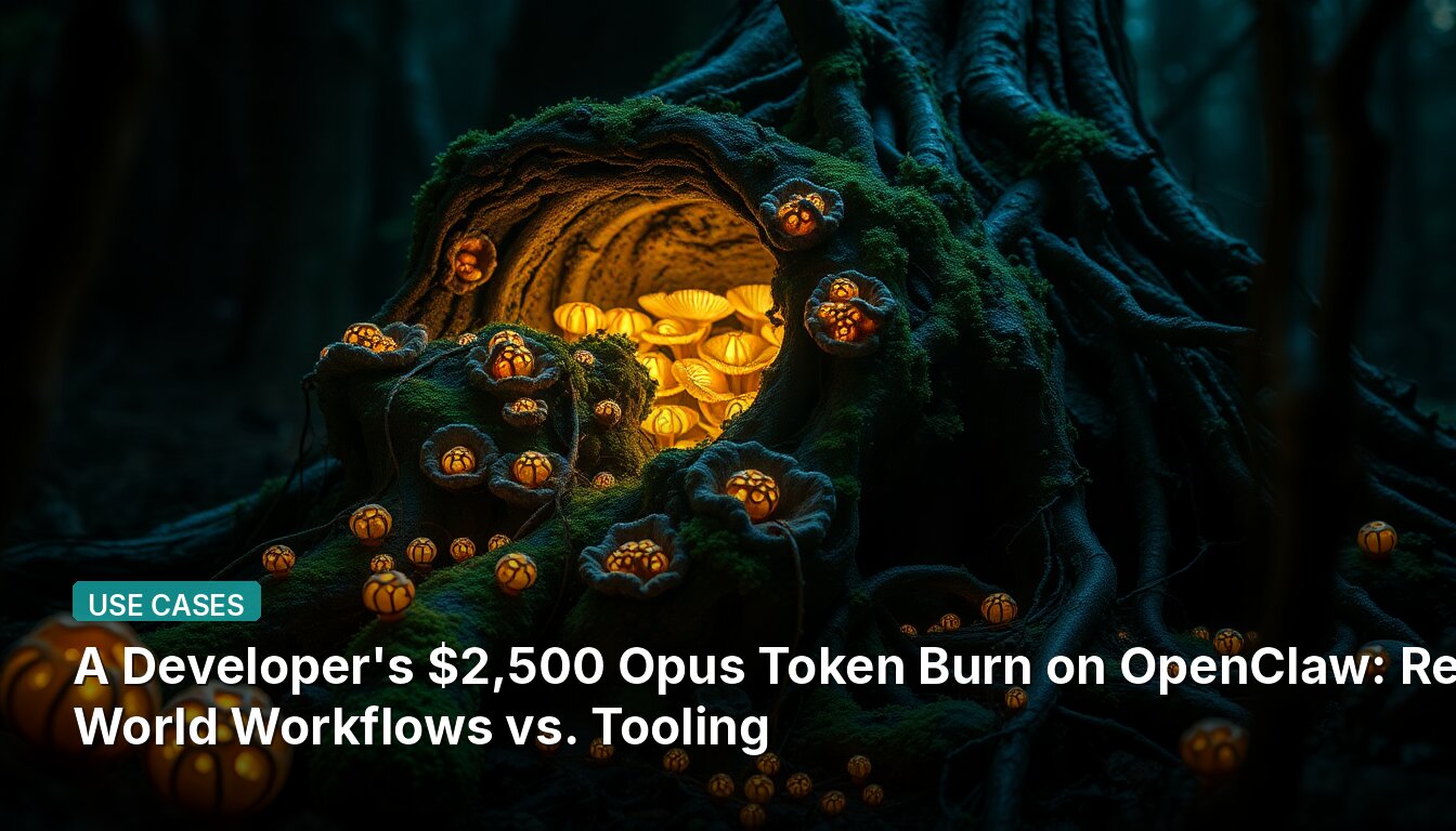 El quemado de tokens Opus de $2,500 por parte de un desarrollador en OpenClaw: flujos de trabajo reales vs herramientas
