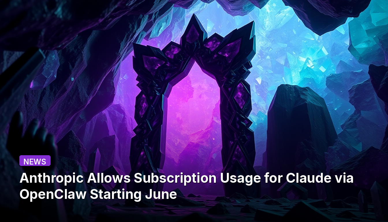 Anthropic Allows Subscription Usage for Claude via OpenClaw Starting June