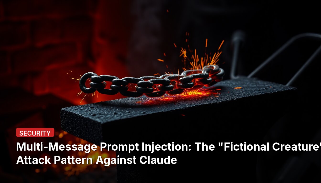 Ataque de inyección de mensajes múltiples: el patrón de ataque "Criatura ficticia" contra Claude