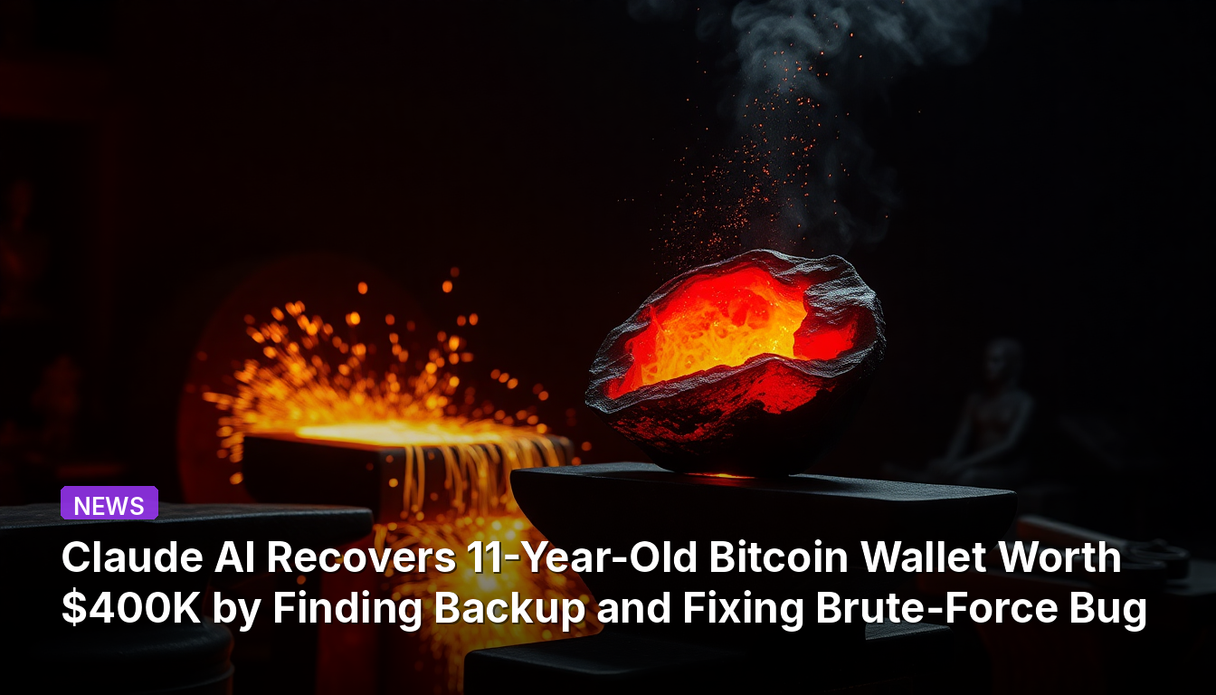 Claude AIがバックアップを発見しブルートフォースのバグを修正して40万ドル相当の11年前のビットコインウォレットを復旧