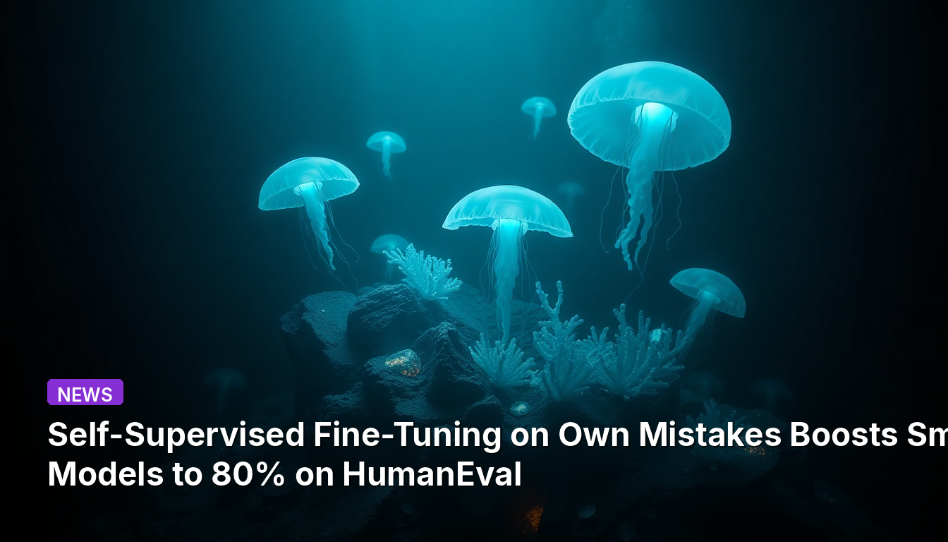 Autoajuste Supervisionado Próprio em Erros Próprios Impulsiona Modelos Pequenos a 80% no HumanEval