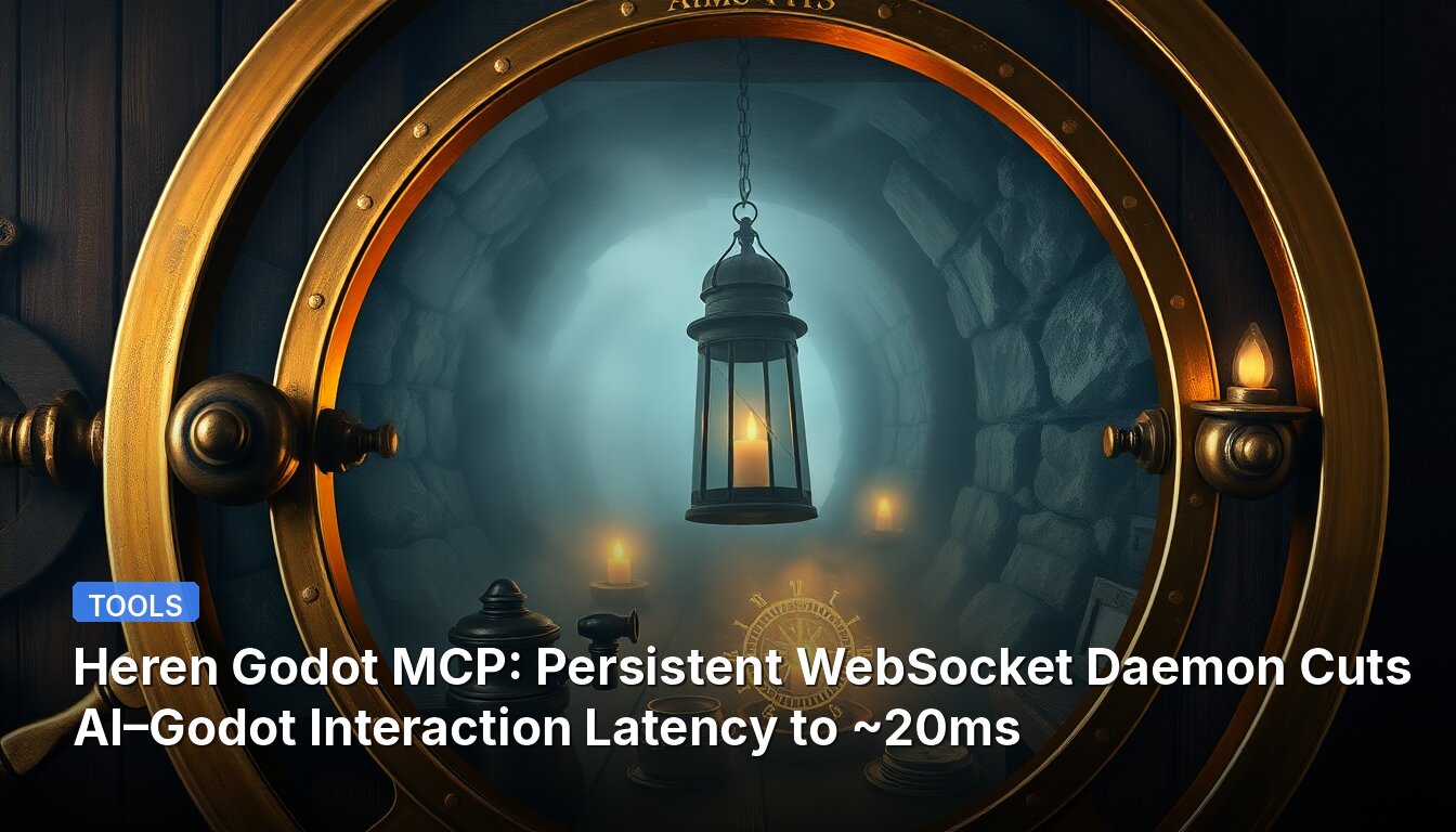 Heren Godot MCP: Daemon WebSocket Persistente Reduce la Latencia de Interacción AI–Godot a ~20ms