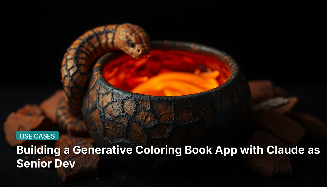 Erstellen einer generativen Malbuch-App mit Claude als Senior-Entwickler