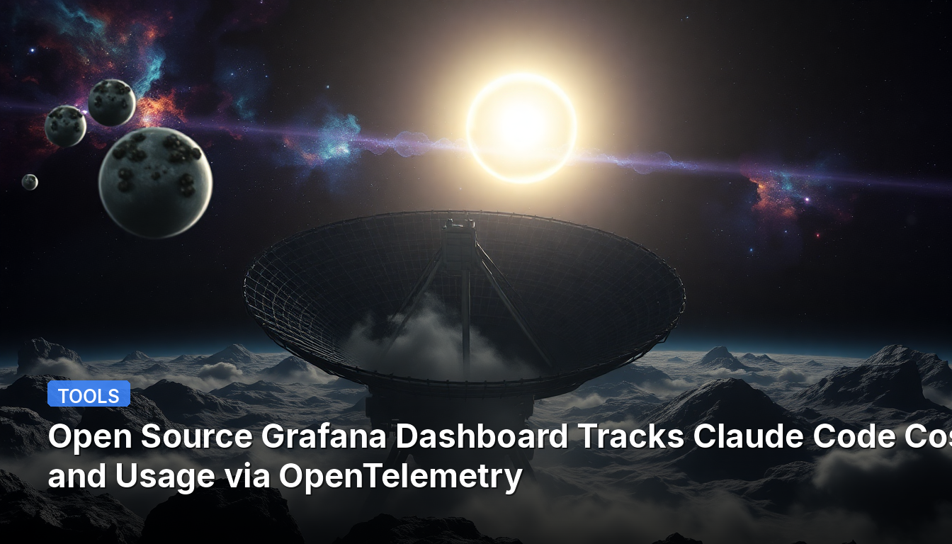 オープンソースGrafanaダッシュボード、OpenTelemetry経由でClaude Codeのコストと使用状況を追跡