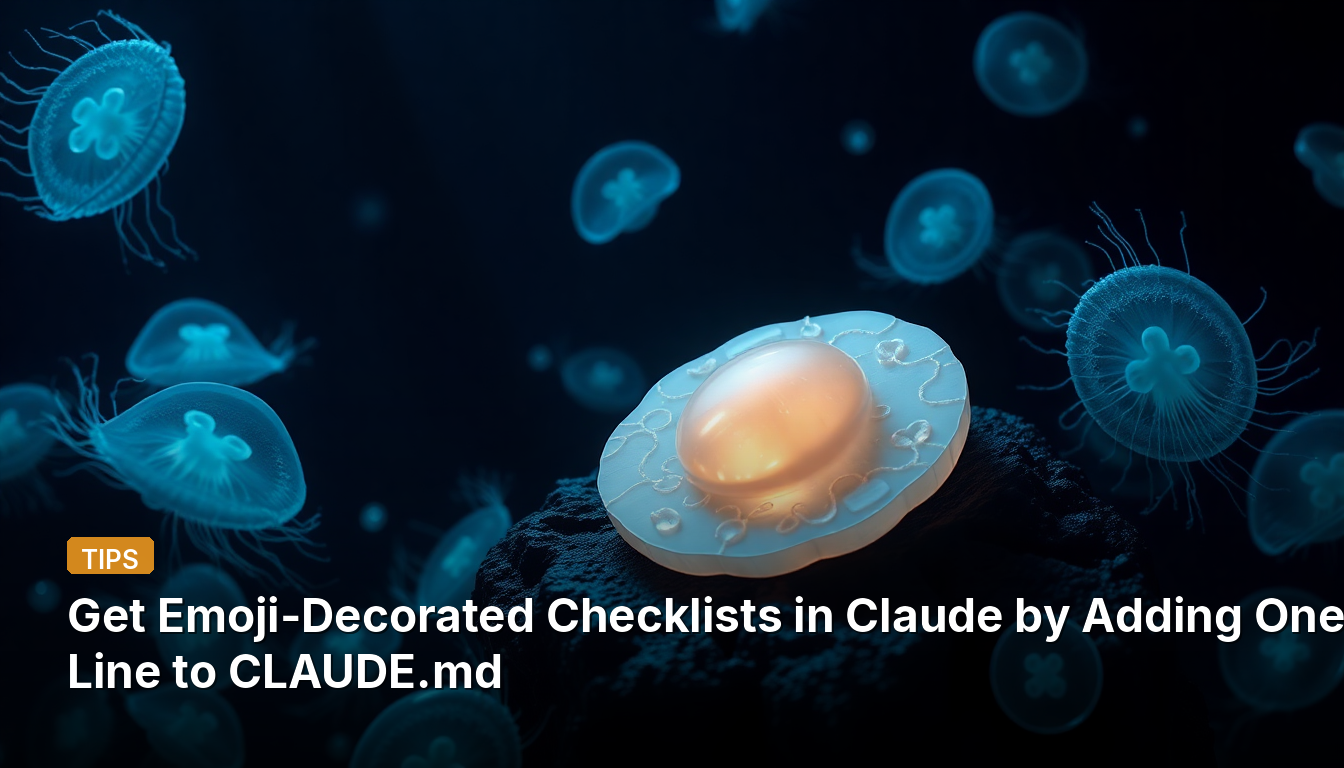 Adicione uma Linha ao CLAUDE.md para Obter Listas de Verificação Decoradas com Emoji no Claude