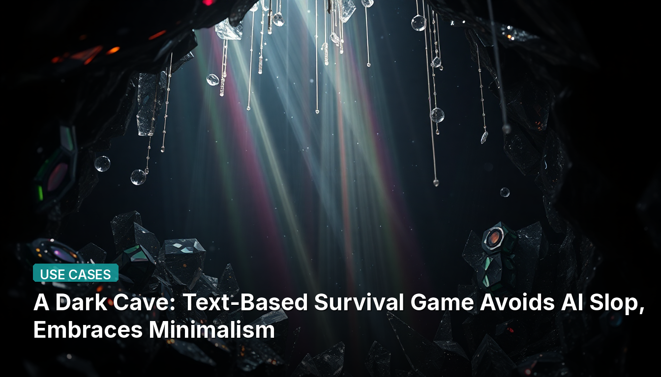 Une grotte sombre : un jeu de survie textuel évite l'IA bâclée et embrasse le minimalisme