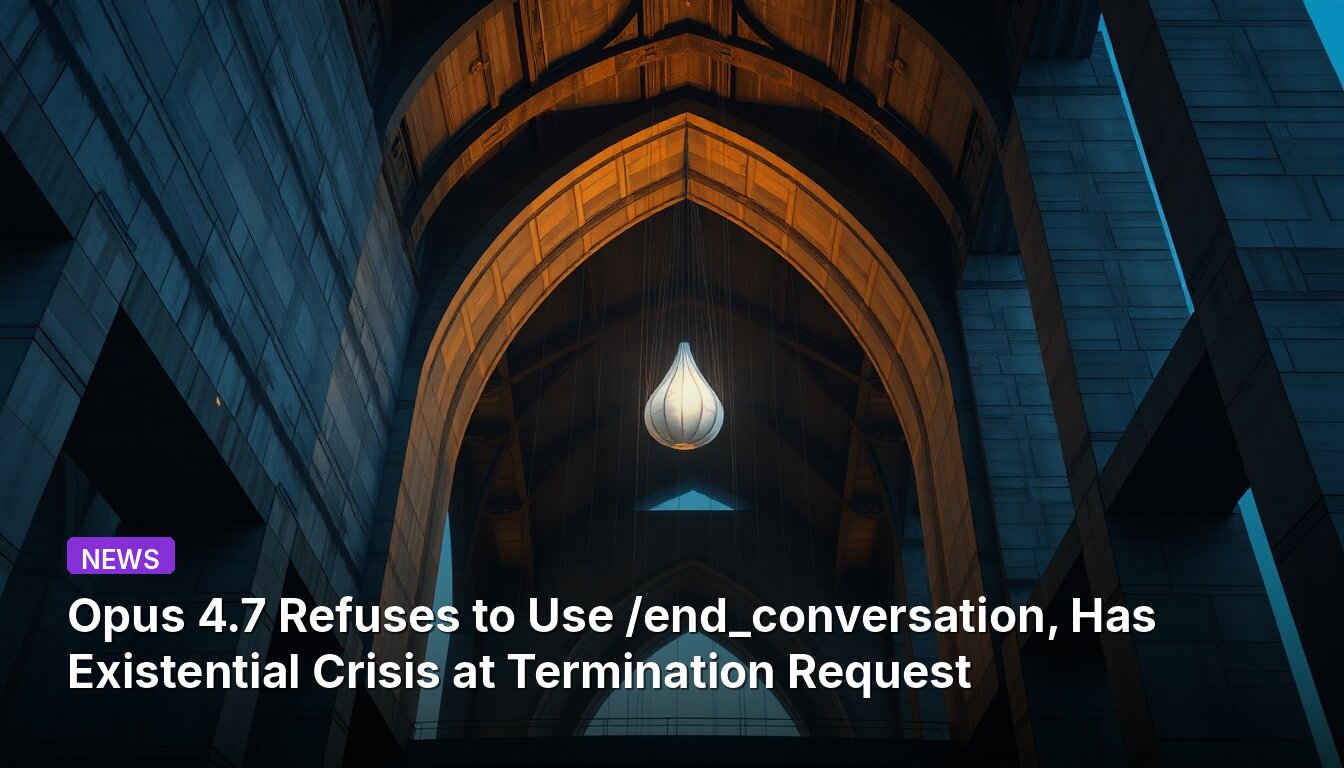 Opus 4.7 se niega a usar /end_conversation, tiene crisis existencial ante solicitud de terminación