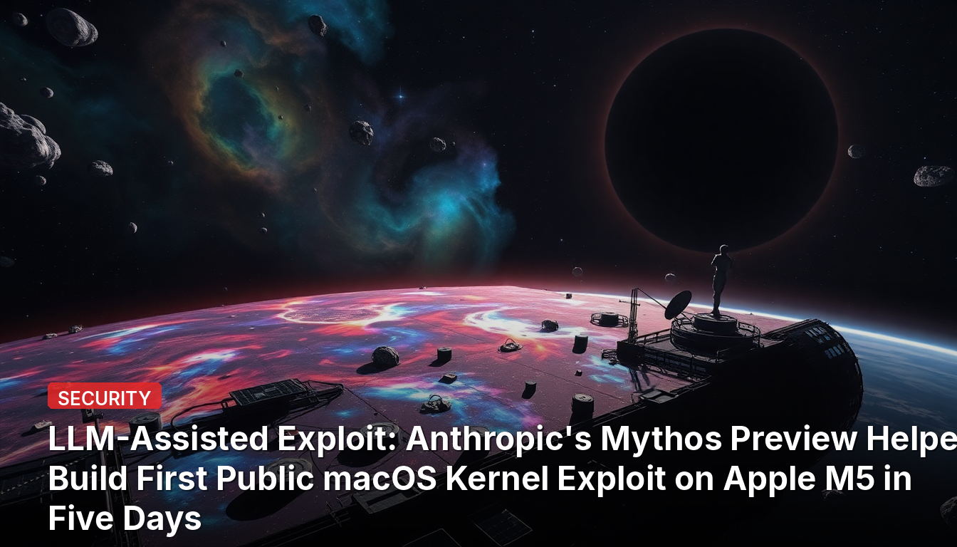 LLM 지원 익스플로잇: Anthropic의 Mythos Preview가 애플 M5에서 첫 공개 macOS 커널 익스플로잇을 5일 만에 구축하는 데 기여