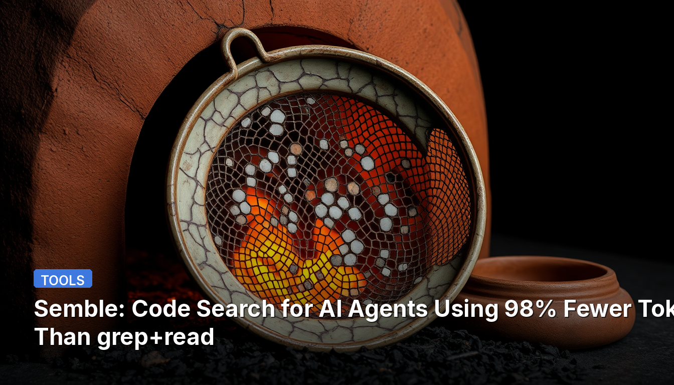 Semble: Busca de Código para Agentes de IA Usando 98% Menos Tokens que grep+read