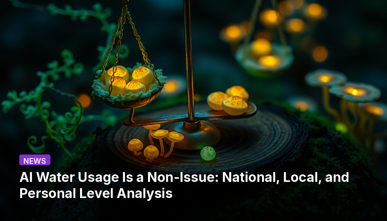 La consommation d'eau de l'IA n'est pas un problème : analyse aux niveaux national, local et personnel