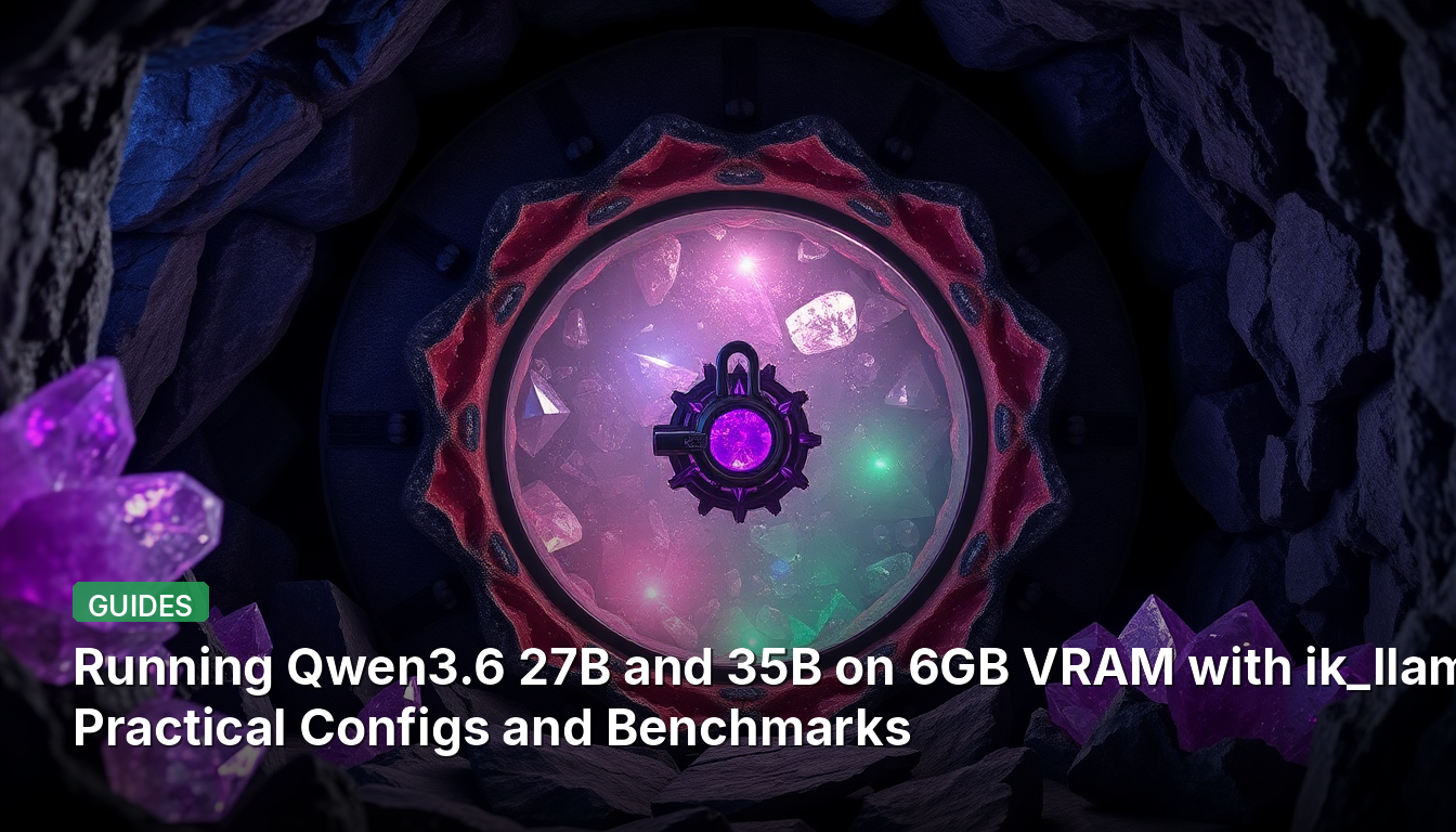6GB VRAMでQwen3.6 27Bと35Bをik_llamaで実行：実用的な設定とベンチマーク