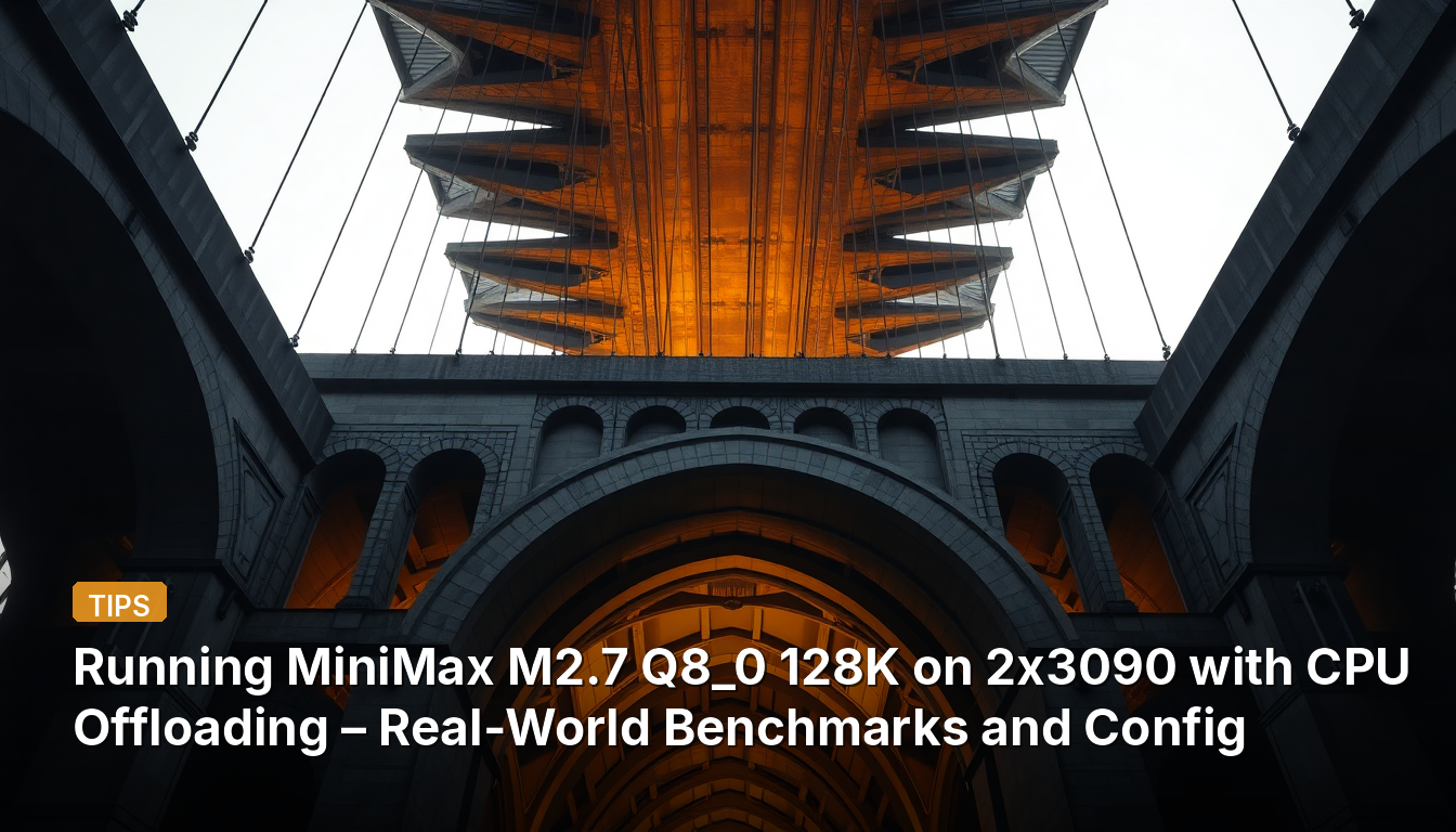 Exécution de MiniMax M2.7 Q8_0 128K sur 2x3090 avec déchargement CPU – Benchmarks réels et configuration