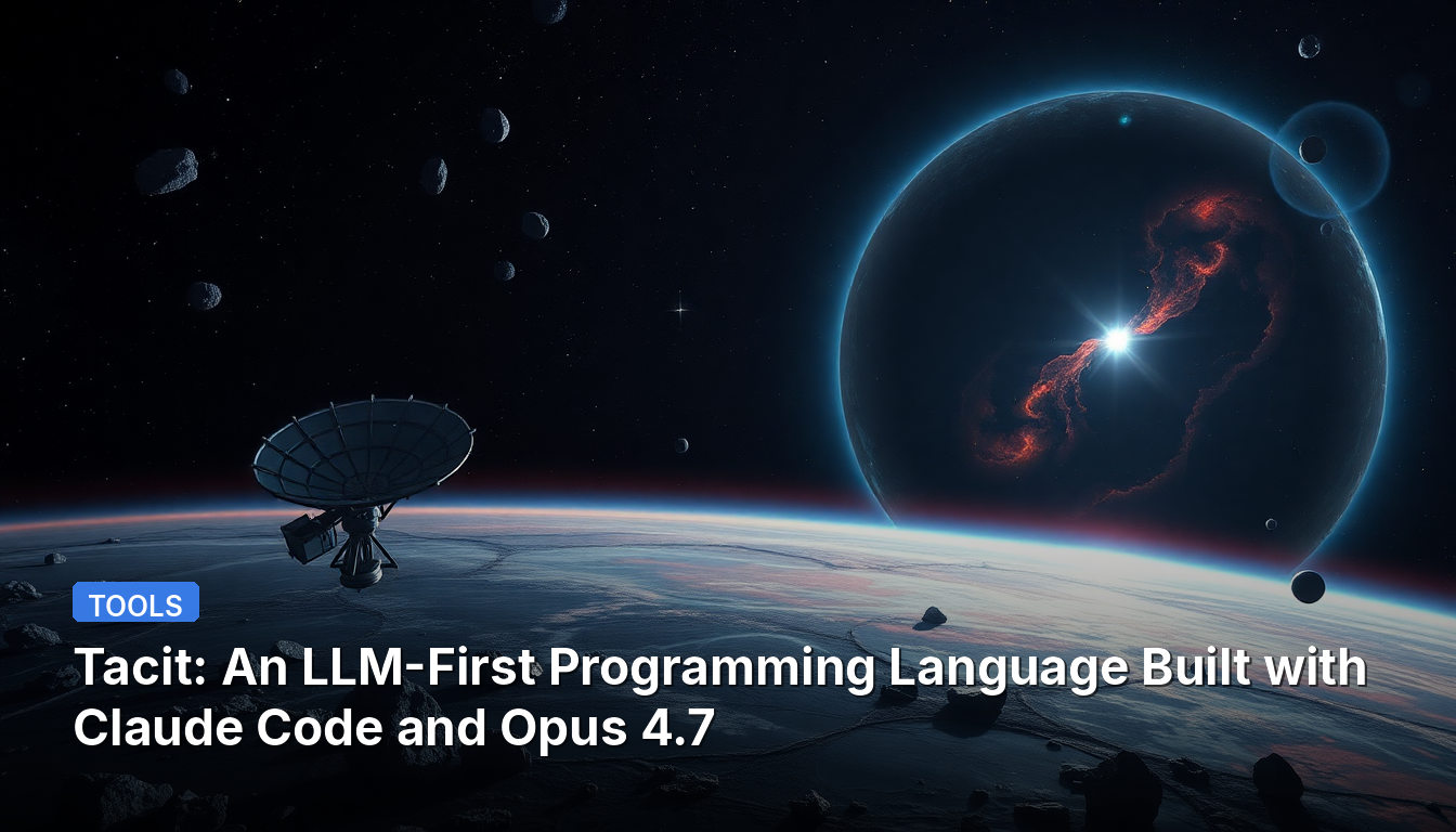 Tacit: Claude CodeとOpus 4.7で構築されたLLMファーストのプログラミング言語