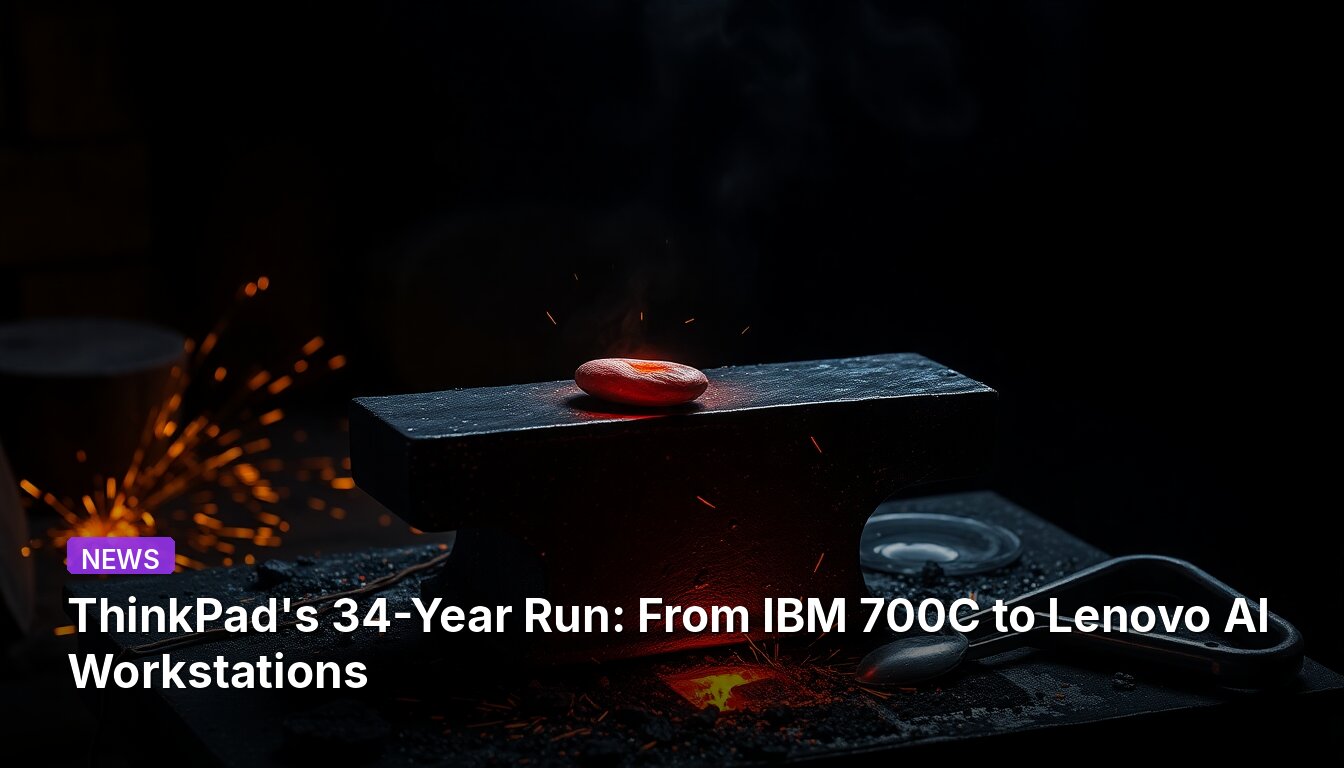 34-летняя эра ThinkPad: от IBM 700C до AI-рабочих станций Lenovo