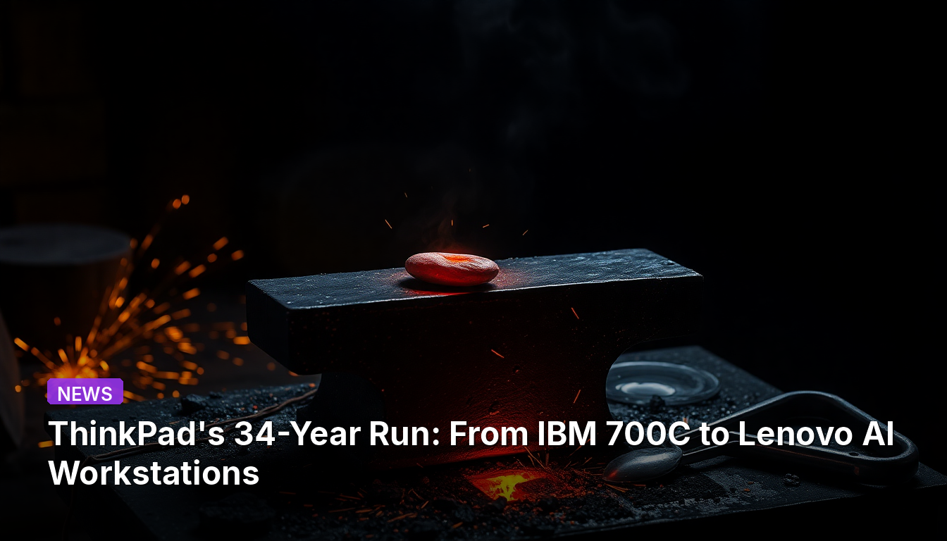 ThinkPad de 34 Anos: Do IBM 700C às Estações de Trabalho de IA da Lenovo