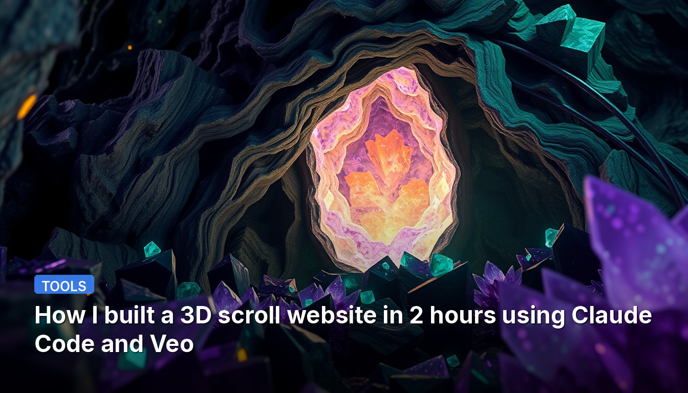 Claude CodeとVeoを使って2時間で3Dスクロールサイトを構築した方法