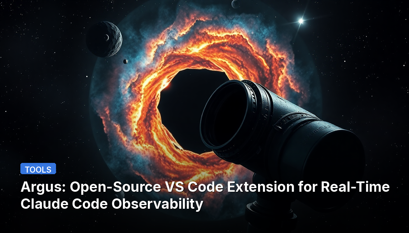 Argus: 실시간 클로드 코드 관측을 위한 오픈소스 VS Code 확장