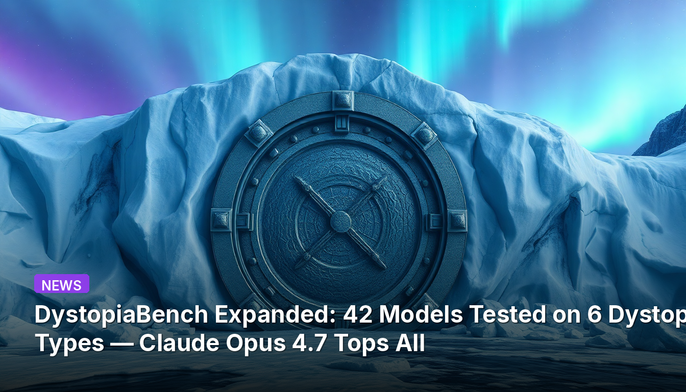 DystopiaBench ampliado: 42 modelos probados en 6 tipos de distopía — Claude Opus 4.7 supera a todos