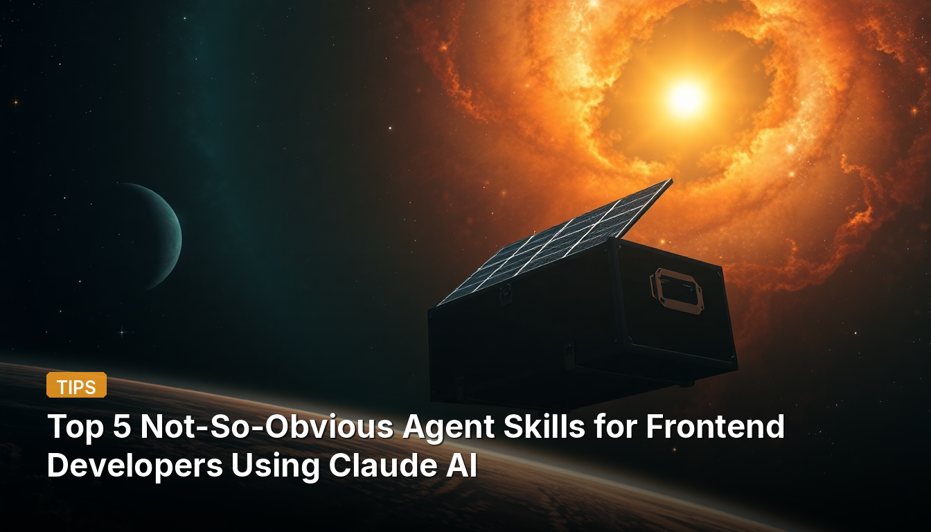 Top 5 compétences moins évidentes d'agent pour les développeurs frontend utilisant Claude AI
