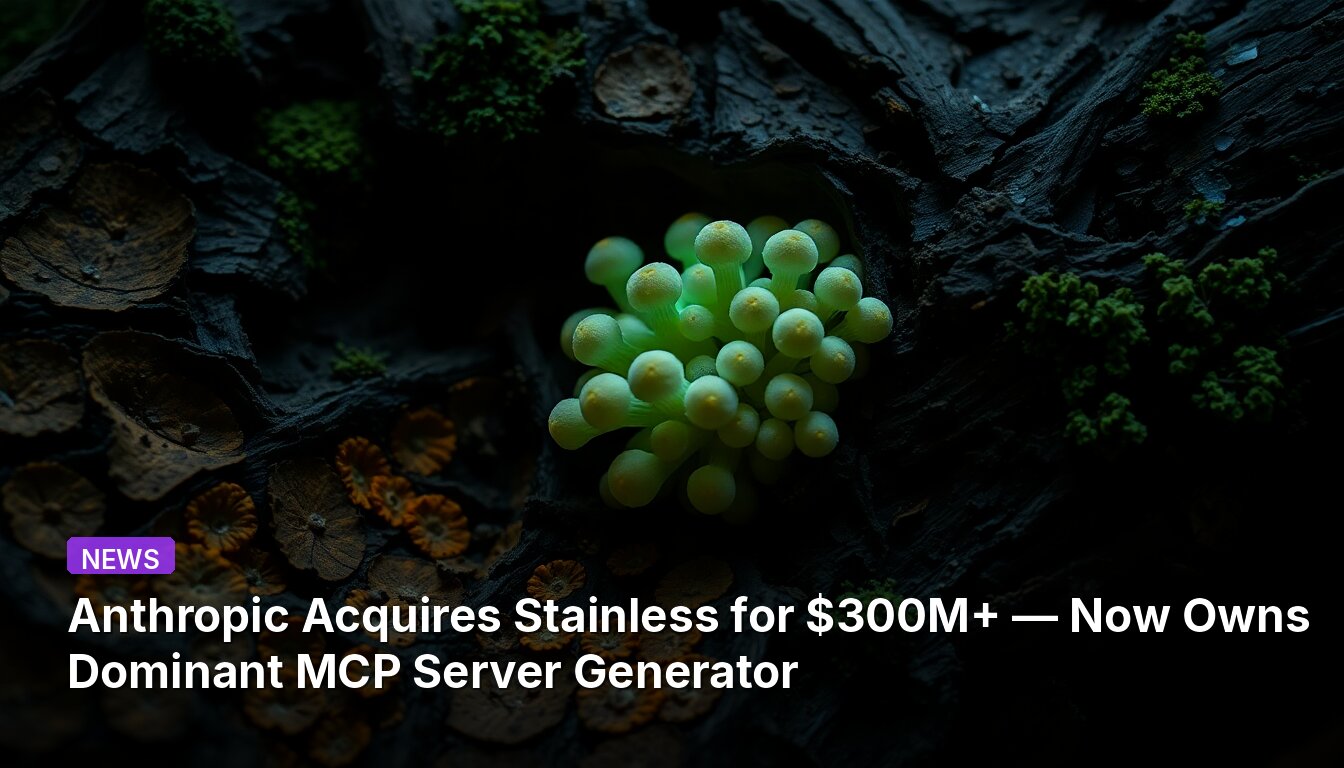 Anthropic acquiert Stainless pour plus de 300 millions de dollars — possède désormais le générateur de serveur MCP dominant