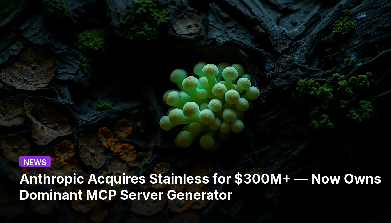 Anthropic adquiere Stainless por más de $300M — ahora posee el generador de servidores MCP dominante