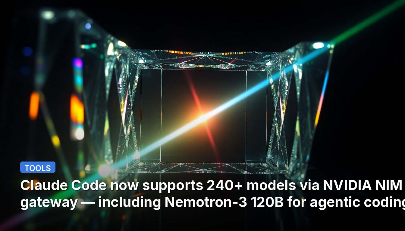 Claude Code теперь поддерживает 240+ моделей через шлюз NVIDIA NIM, включая Nemotron-3 120B для агентного кодирования