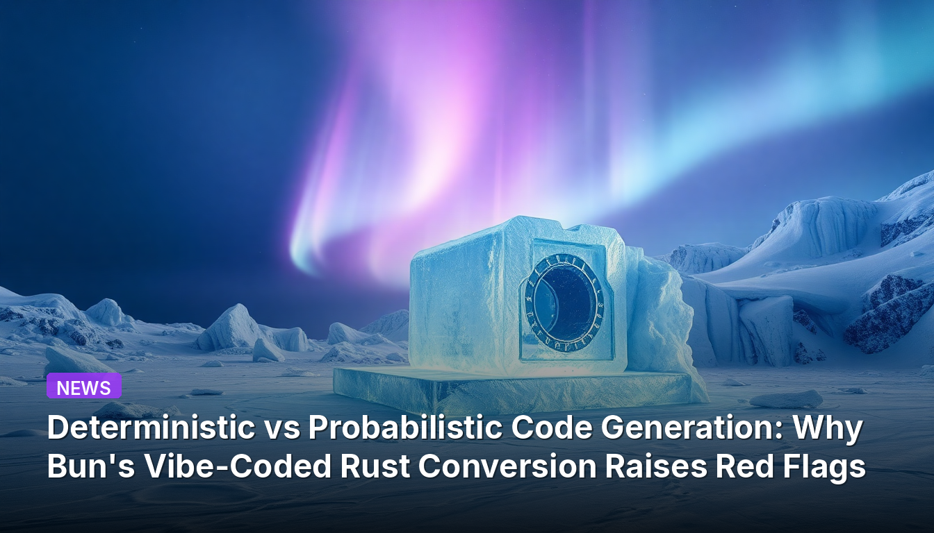 Génération de code déterministe vs probabiliste : pourquoi la conversion en Rust de Bun via Vibe-Coding soulève des drapeaux rouges