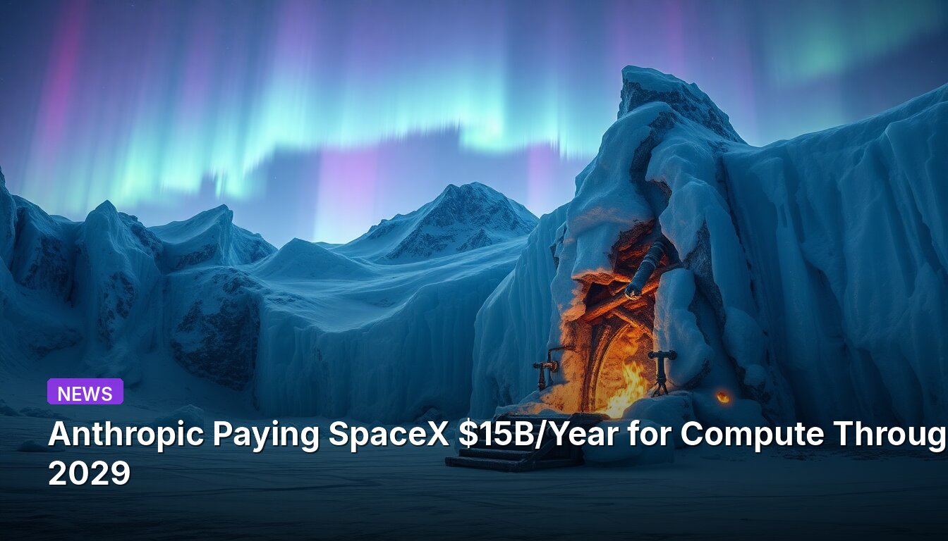Anthropic платит SpaceX $15 млрд в год за вычислительные мощности до 2029 года