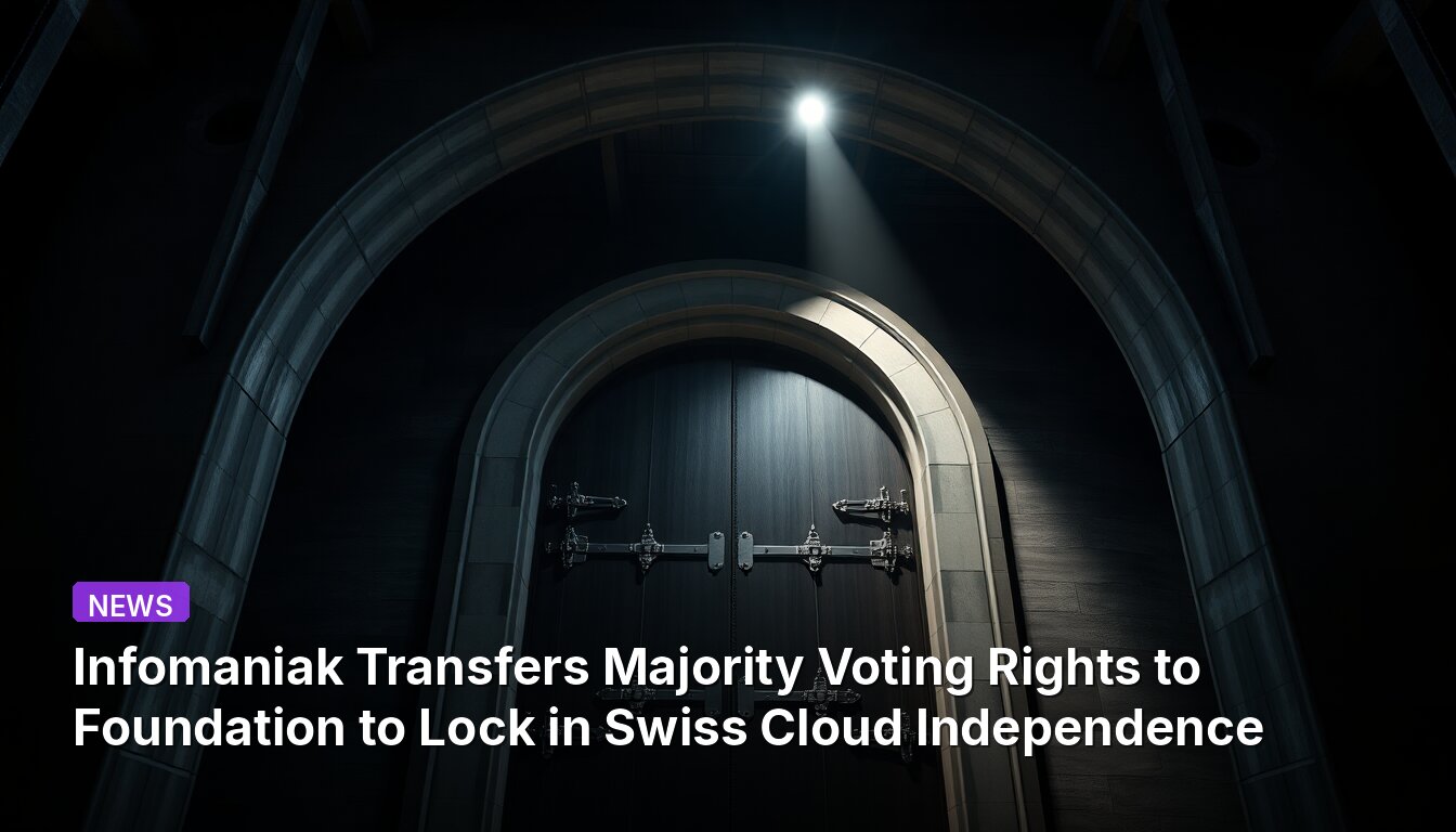 Infomaniak transfère la majorité des droits de vote à une fondation pour verrouiller l'indépendance du cloud suisse