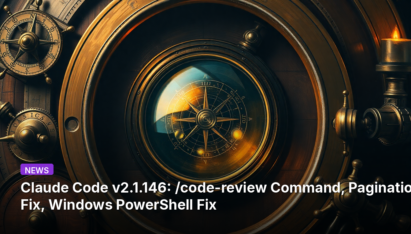 Claude Code v2.1.146 : Commande /code-review, correction de pagination, correction pour Windows PowerShell