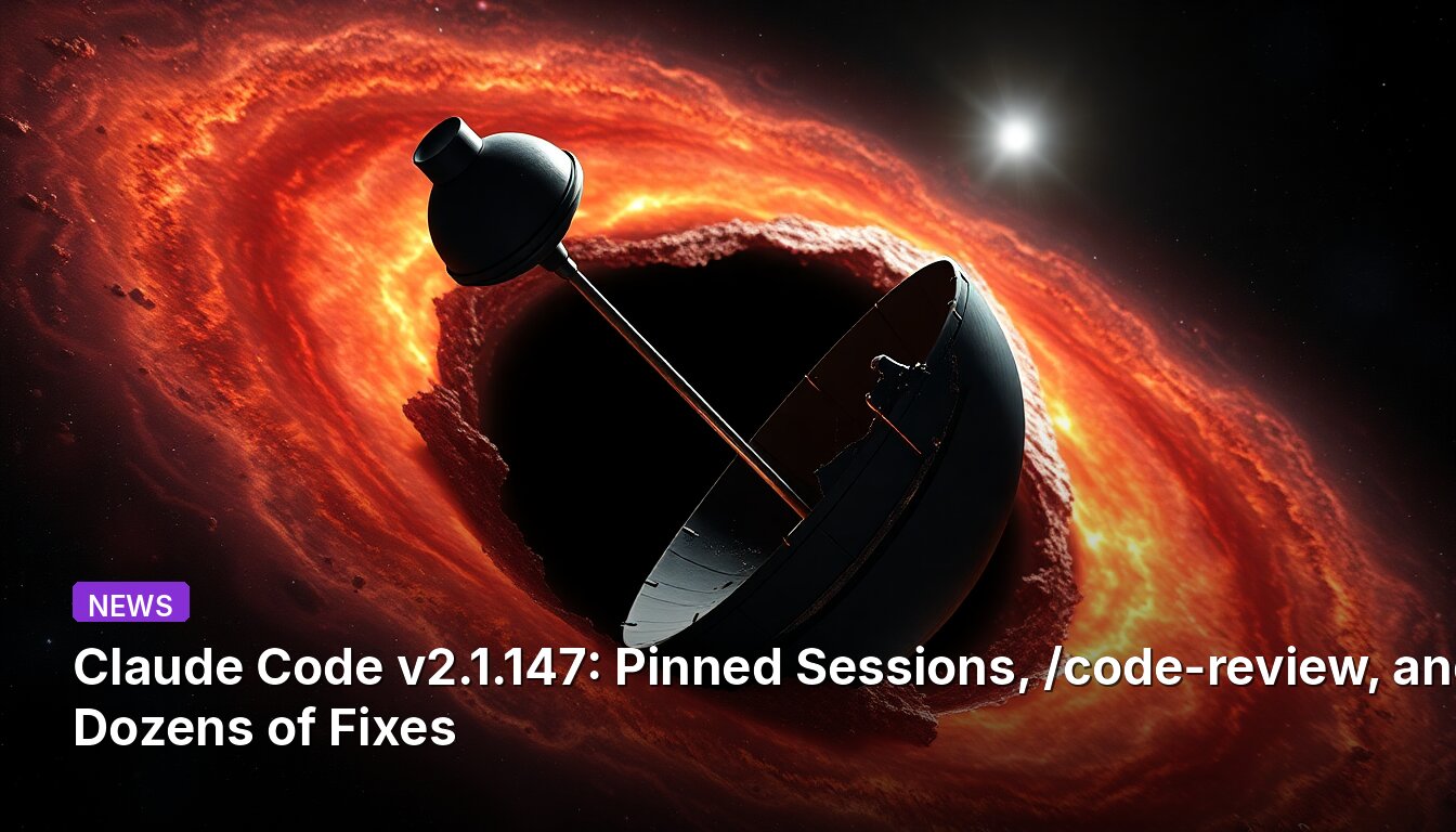 Claude Code v2.1.147: Sessões Fixadas, /code-review e Dezenas de Correções