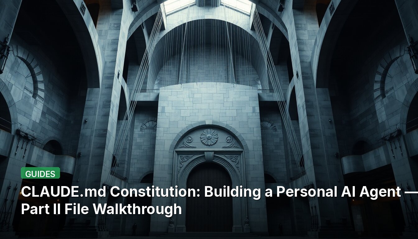 CLAUDE.md Constitution: Building a Personal AI Agent — Part II File Walkthrough