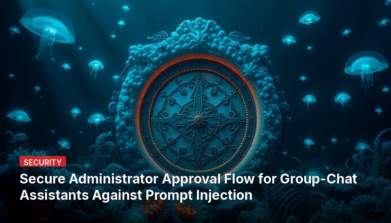 Secure Administrator Approval Flow for Group-Chat Assistants Against Prompt Injection