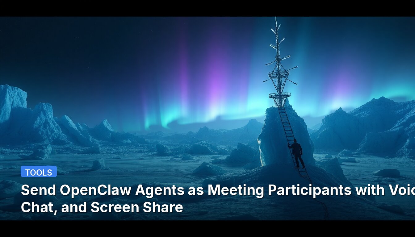 Senden Sie OpenClaw-Agenten als Meeting-Teilnehmer mit Sprache, Chat und Bildschirmfreigabe