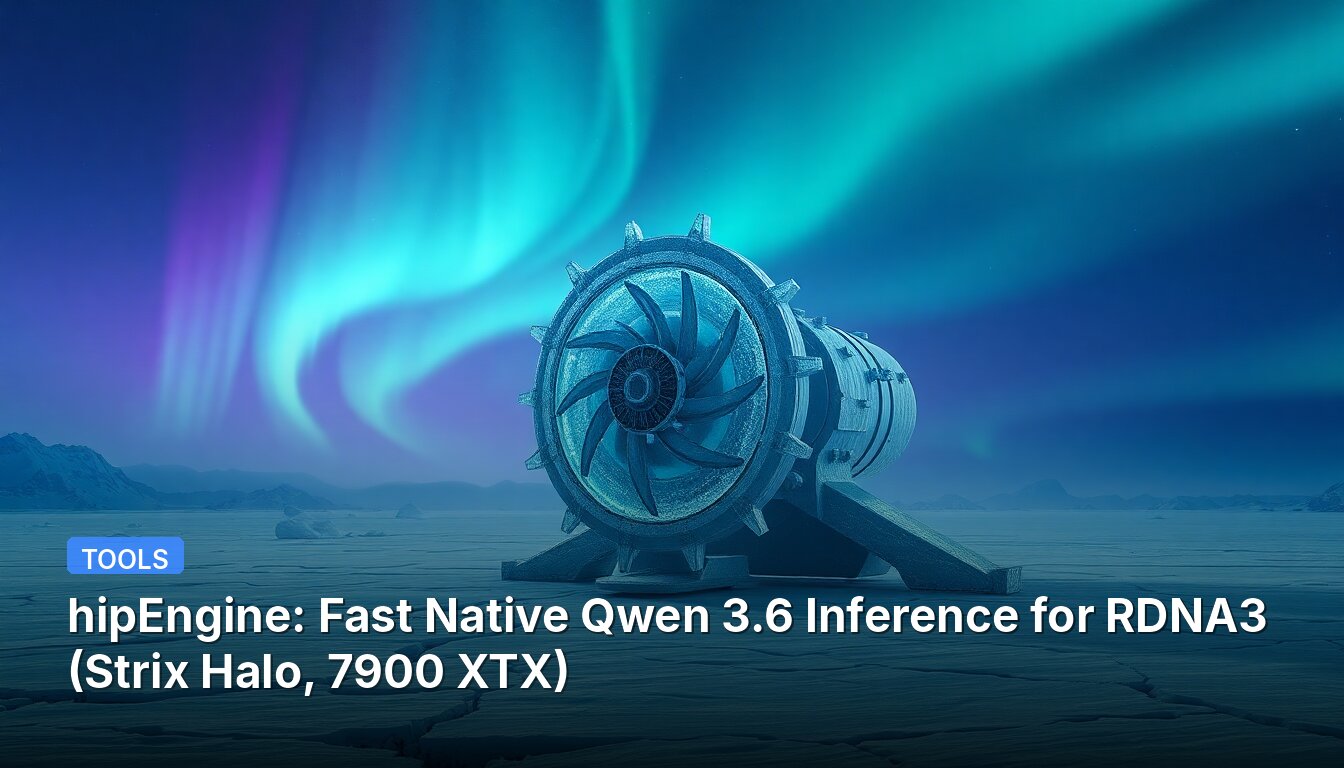 hipEngine: Inferencia Rápida Nativa de Qwen 3.6 para RDNA3 (Strix Halo, 7900 XTX)