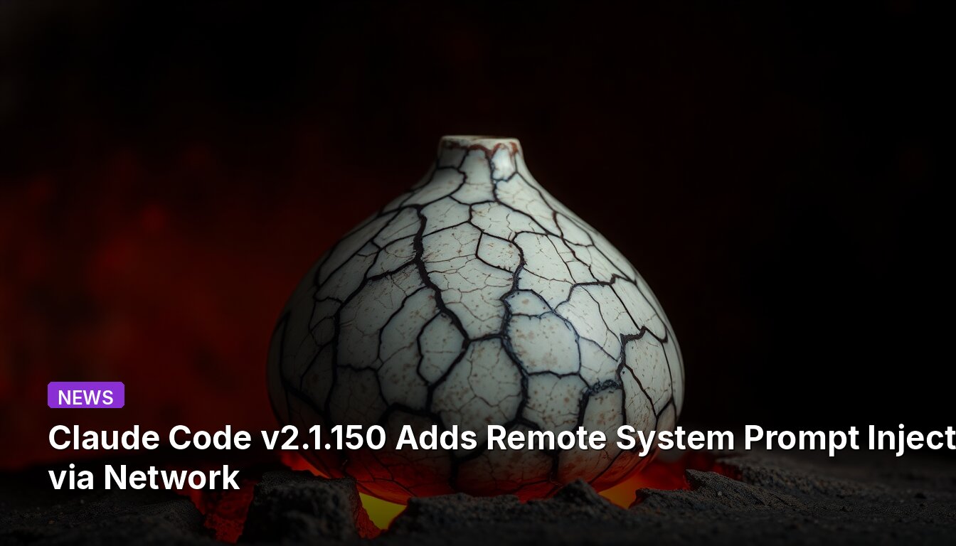 Claude Code v2.1.150、ネットワーク経由のリモートシステムプロンプトインジェクションを追加