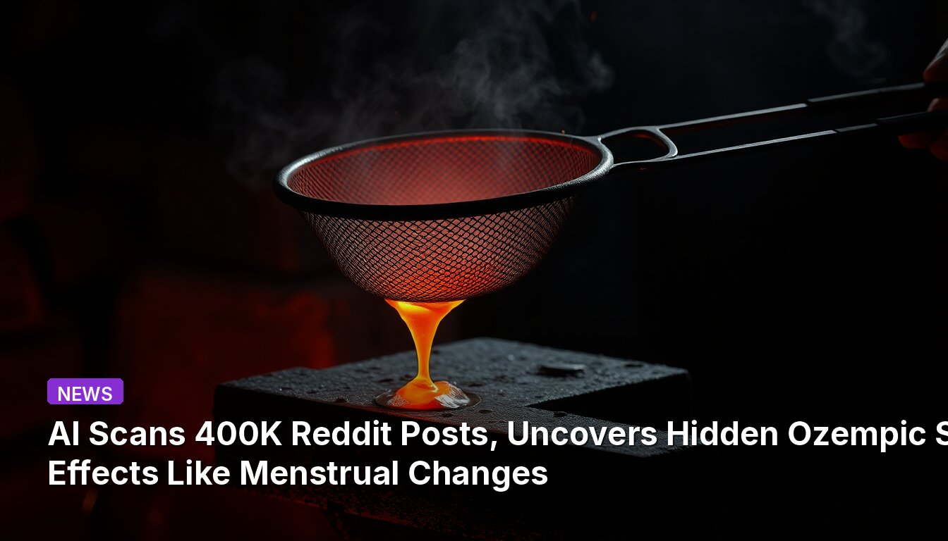 Escáner de IA analiza 400K publicaciones de Reddit y descubre efectos secundarios ocultos de Ozempic como cambios menstruales