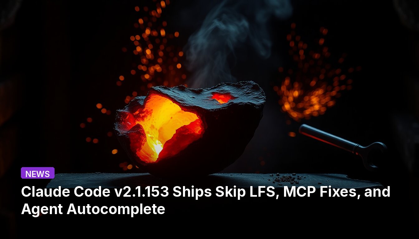 Claude Code v2.1.153 출시: Skip LFS, MCP 수정 및 에이전트 자동완성 포함
