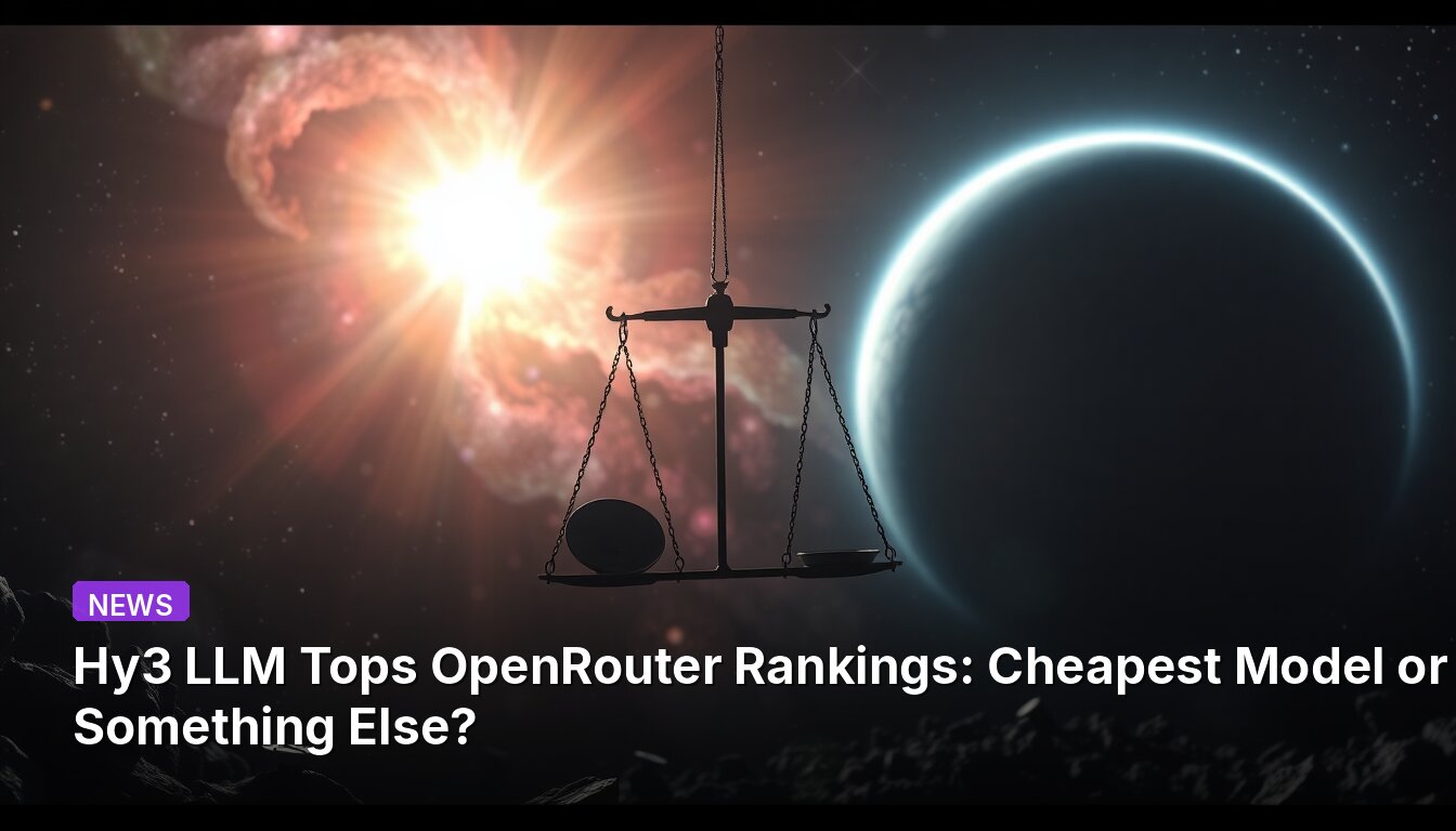 Hy3 LLM возглавляет рейтинг OpenRouter: самая дешевая модель или нечто иное?
