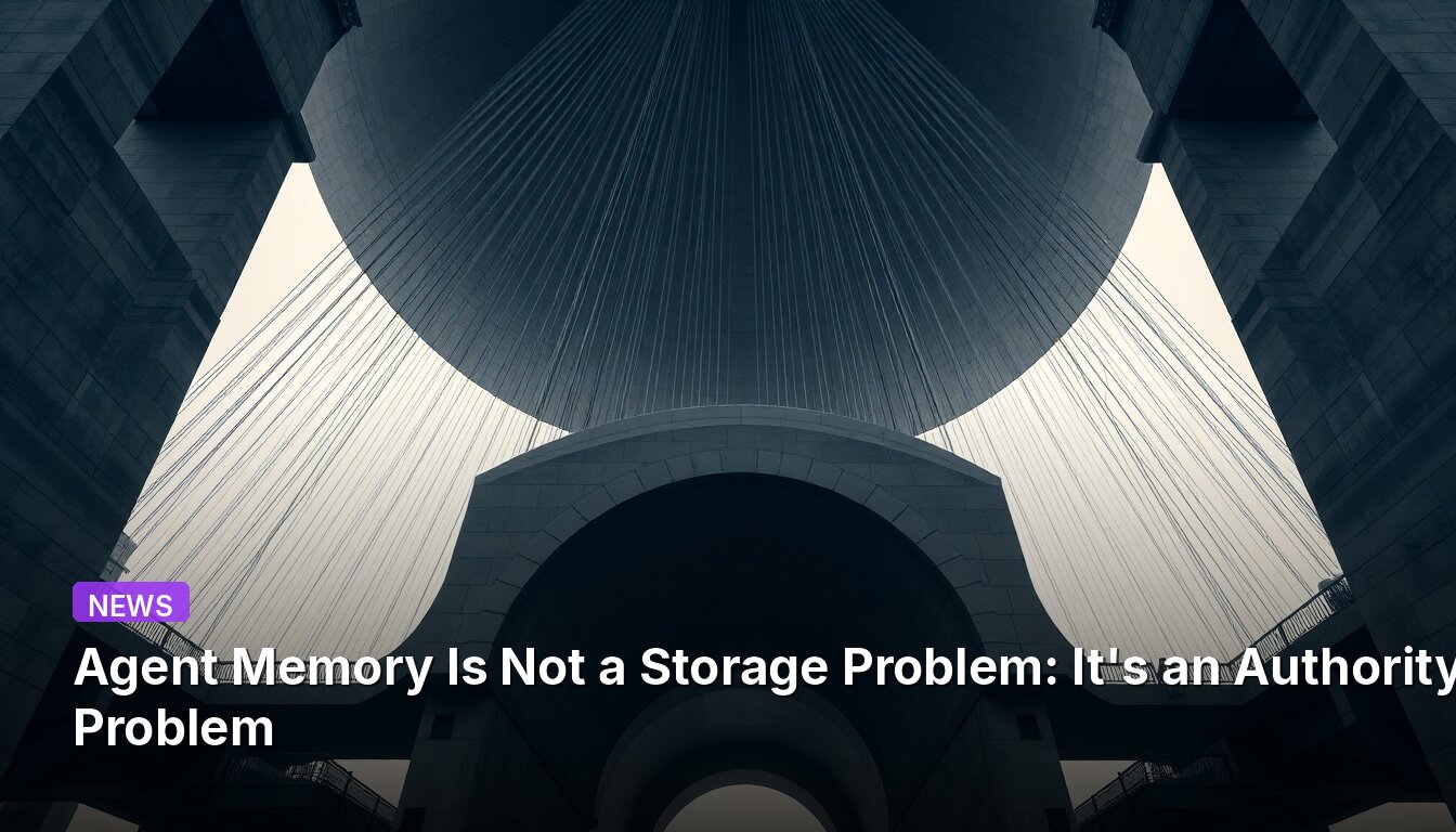 Agent Memory Is Not a Storage Problem: It's an Authority Problem