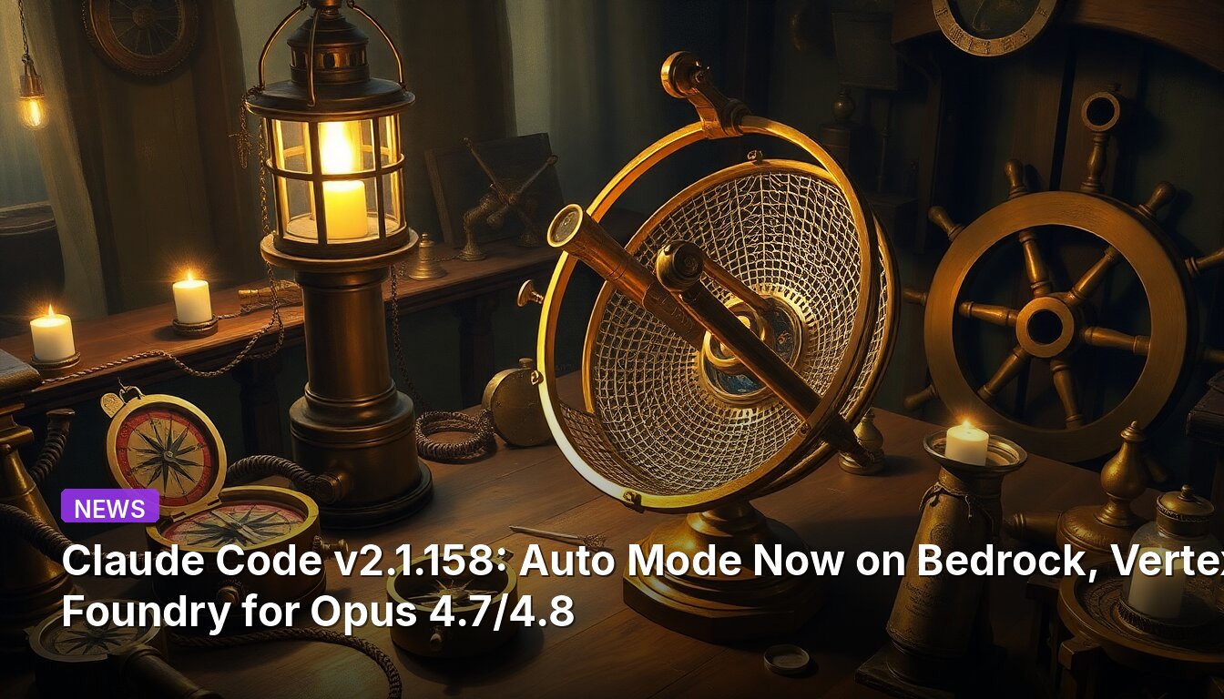 Claude Code v2.1.158: Opus 4.7/4.8용 Bedrock, Vertex, Foundry에서 자동 모드 출시