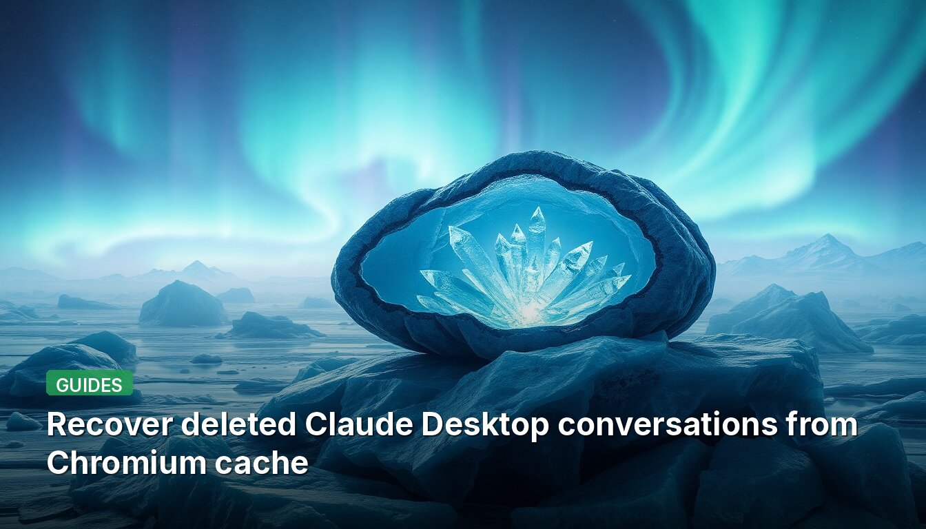 Recover deleted Claude Desktop conversations from Chromium cache