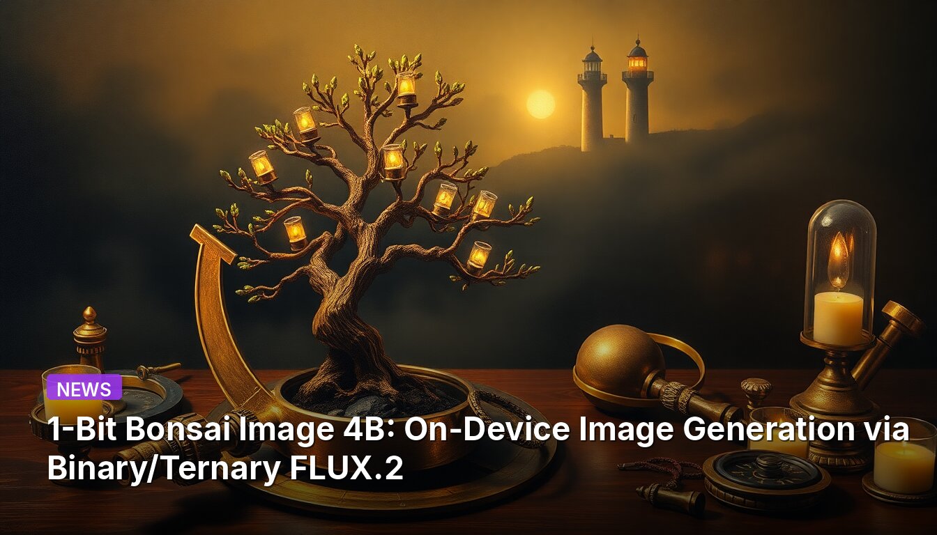 1-Bit Bonsai Image 4B: On-Device Image Generation via Binary/Ternary FLUX.2