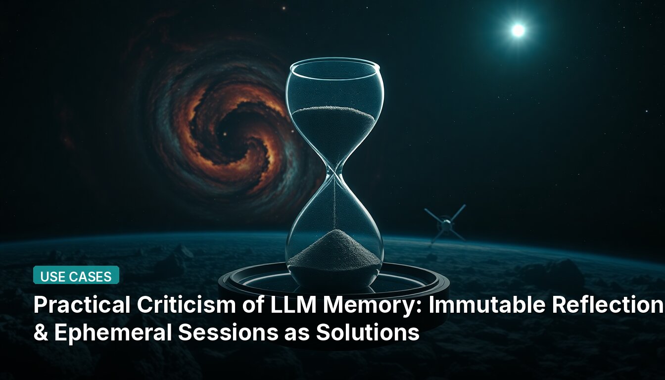 Practical Criticism of LLM Memory: Immutable Reflections & Ephemeral Sessions as Solutions
