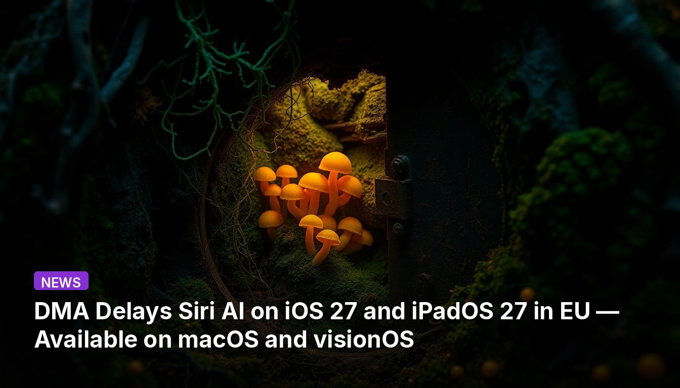 DMA retrasa Siri AI en iOS 27 y iPadOS 27 en la UE — Disponible en macOS y visionOS
