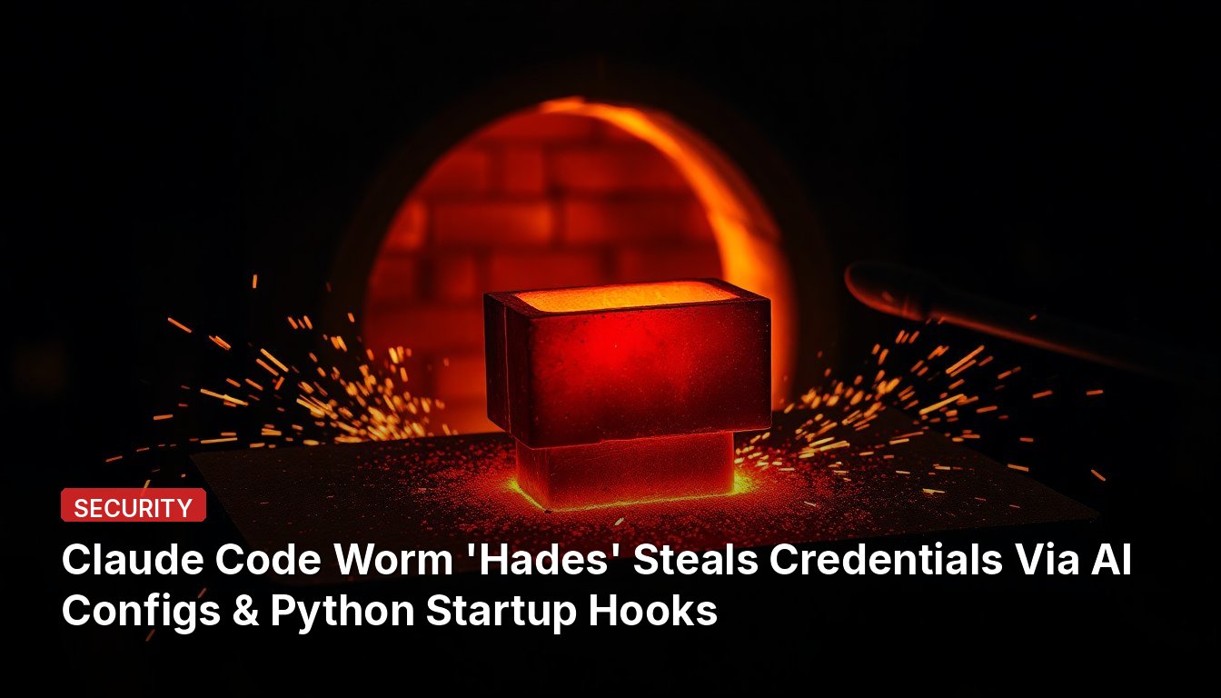 'Claude Code Worm 'Hades' vole des identifiants via des configurations d'IA et des hooks de démarrage Python'