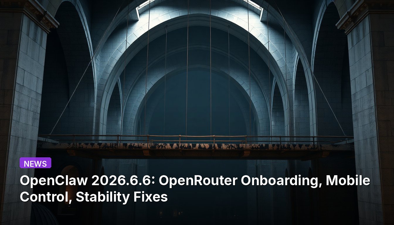 OpenClaw 2026.6.6: Incorporación a OpenRouter, Control Móvil, Correcciones de Estabilidad