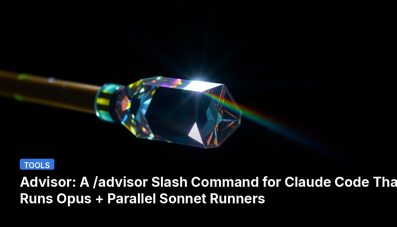 Conseiller : Une commande slash /advisor pour Claude Code qui exécute Opus et des runners Sonnet parallèles